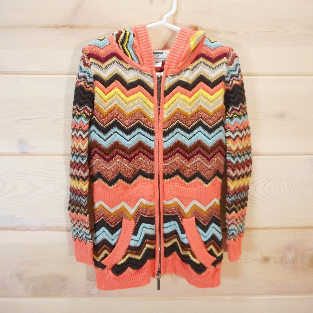 Missoni Target 20th Anniversary Girls Youth XS Chevron Zigzag Sweater Hoodie